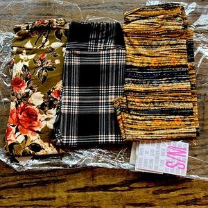 3 pack Kids LuLaRoe leggings small/med new with tag/bag